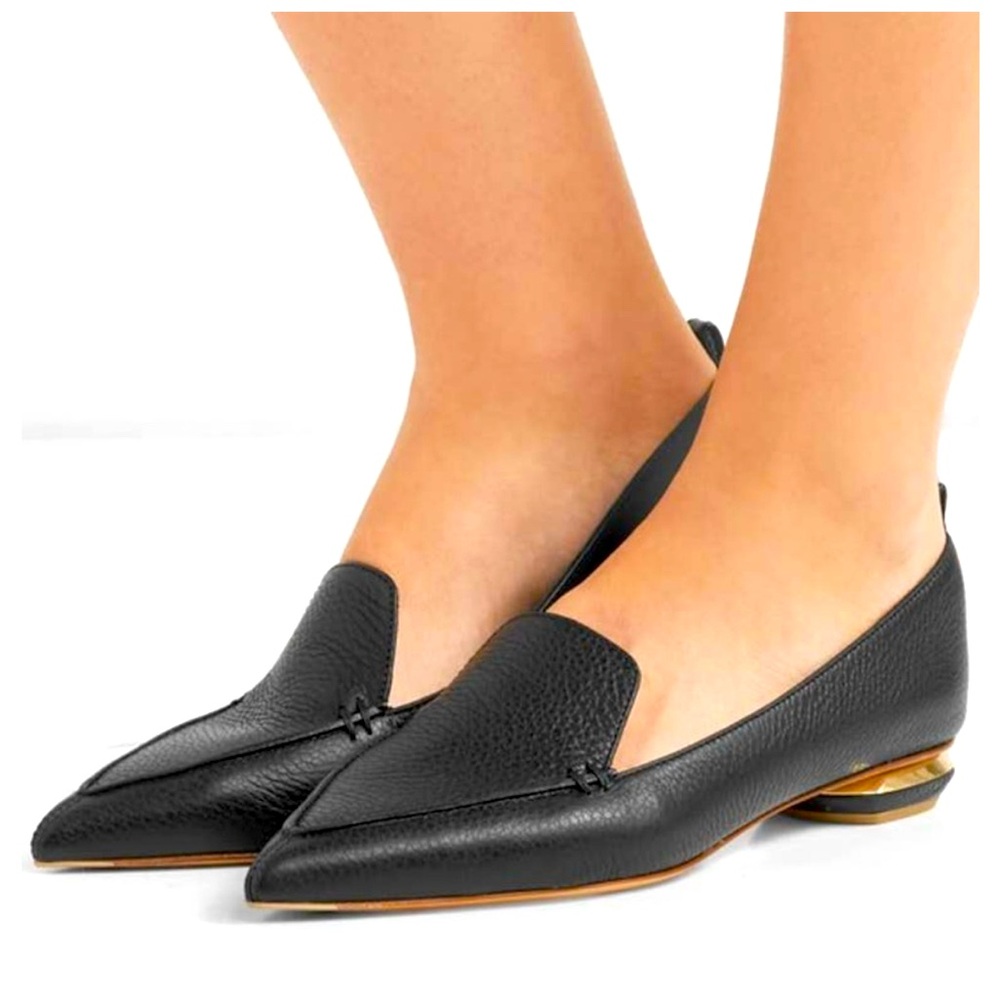 Nicholas Kirkwood Beya Flats Black Women’s size 38/US 7.5